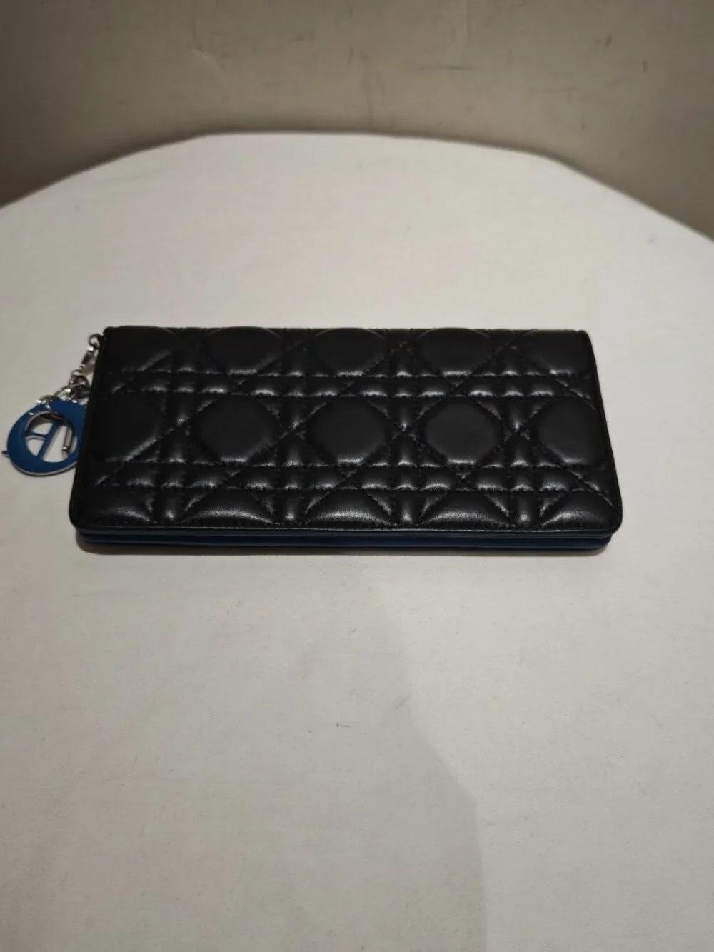Dior Lady Dior Black Cannage Quilted Lambskin Long Wallet